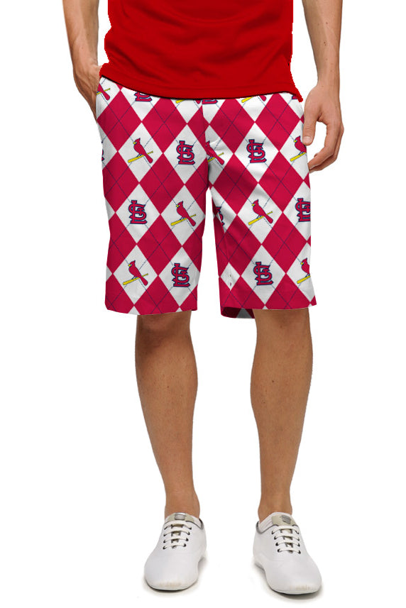 Men's Loudmouth St. Louis Cardinals Argyle Shorts, Size: 44, Brt Red