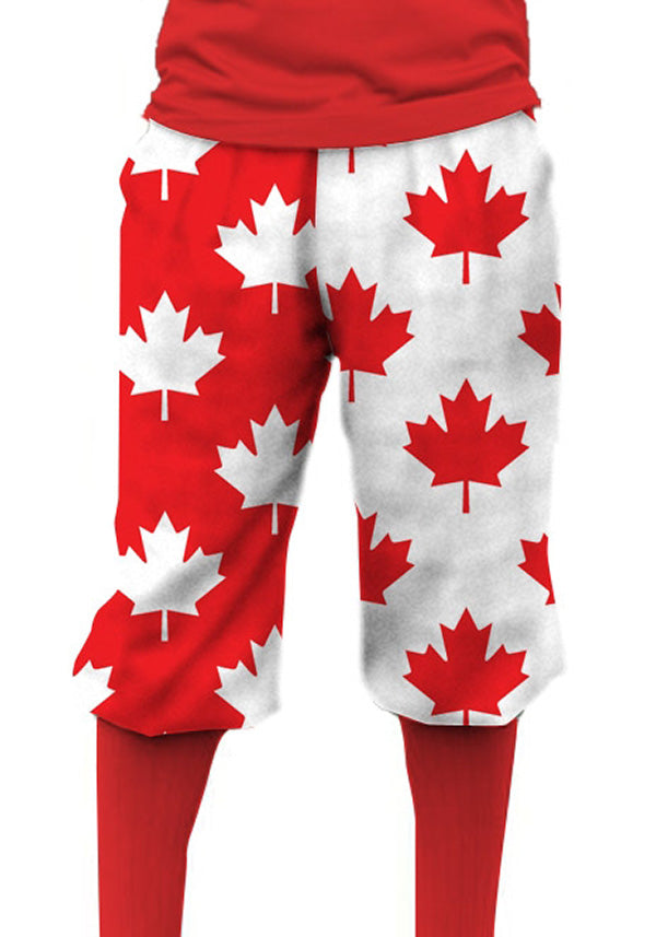 Loudmouth Golf | Fairway Canada Maple Leaf Red Women's Bermuda Short - MTO | Size Default Title