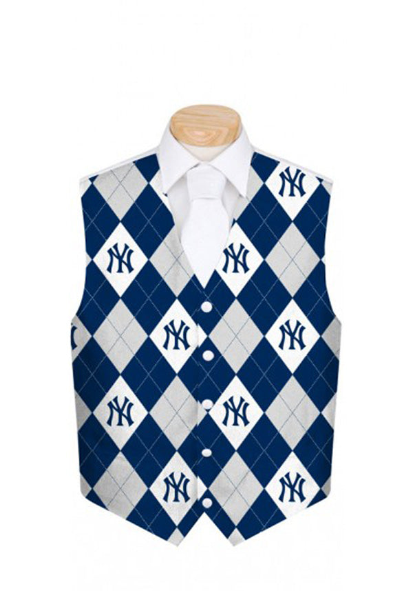 Loudmouth Golf | Fairway Yankees Pinstripe Navy Men's Vest - MTO | Size Default Title