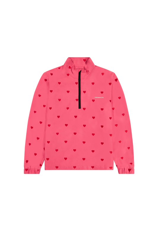 Quarter Zip Pullover - Hearts