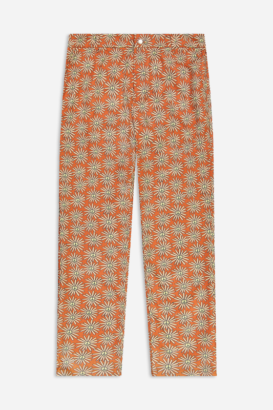 Birdie Pant - Burnt Peace Flower