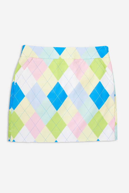 Classic Skort - Pastel Argyle