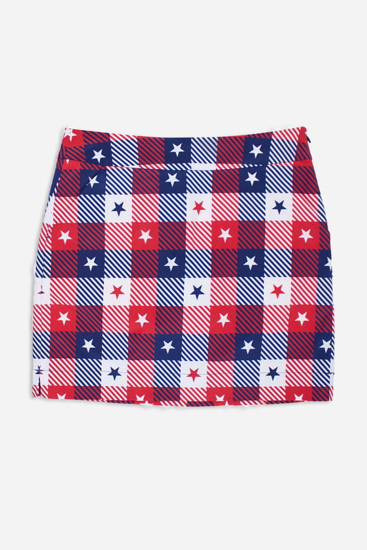 Classic Skort - Star Plaid