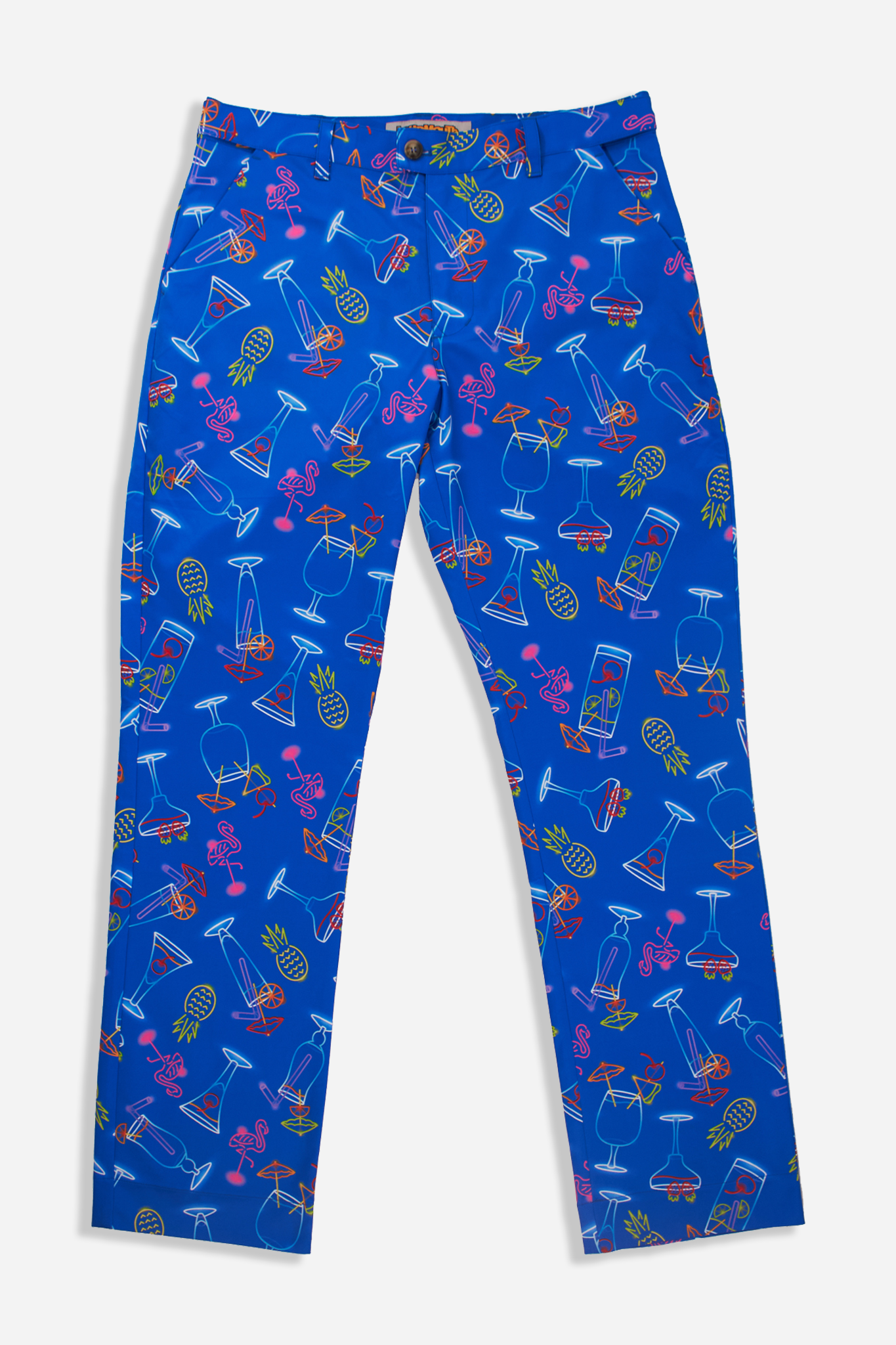 Heritage Pant - Neon Cocktails Blue