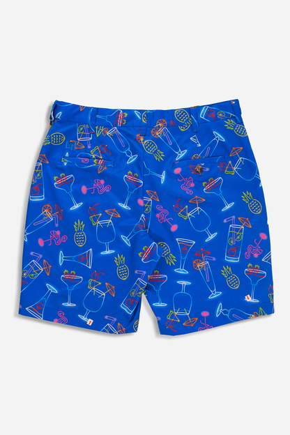 Heritage Short - Neon Cocktails Blue