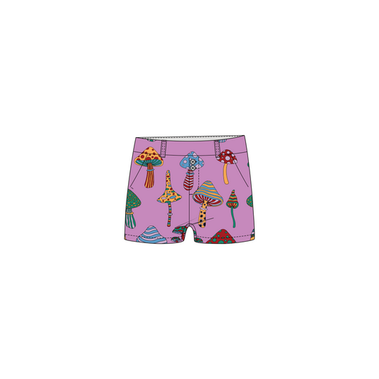 Mushroom Bubblegum Women's High Waist Short - MTO