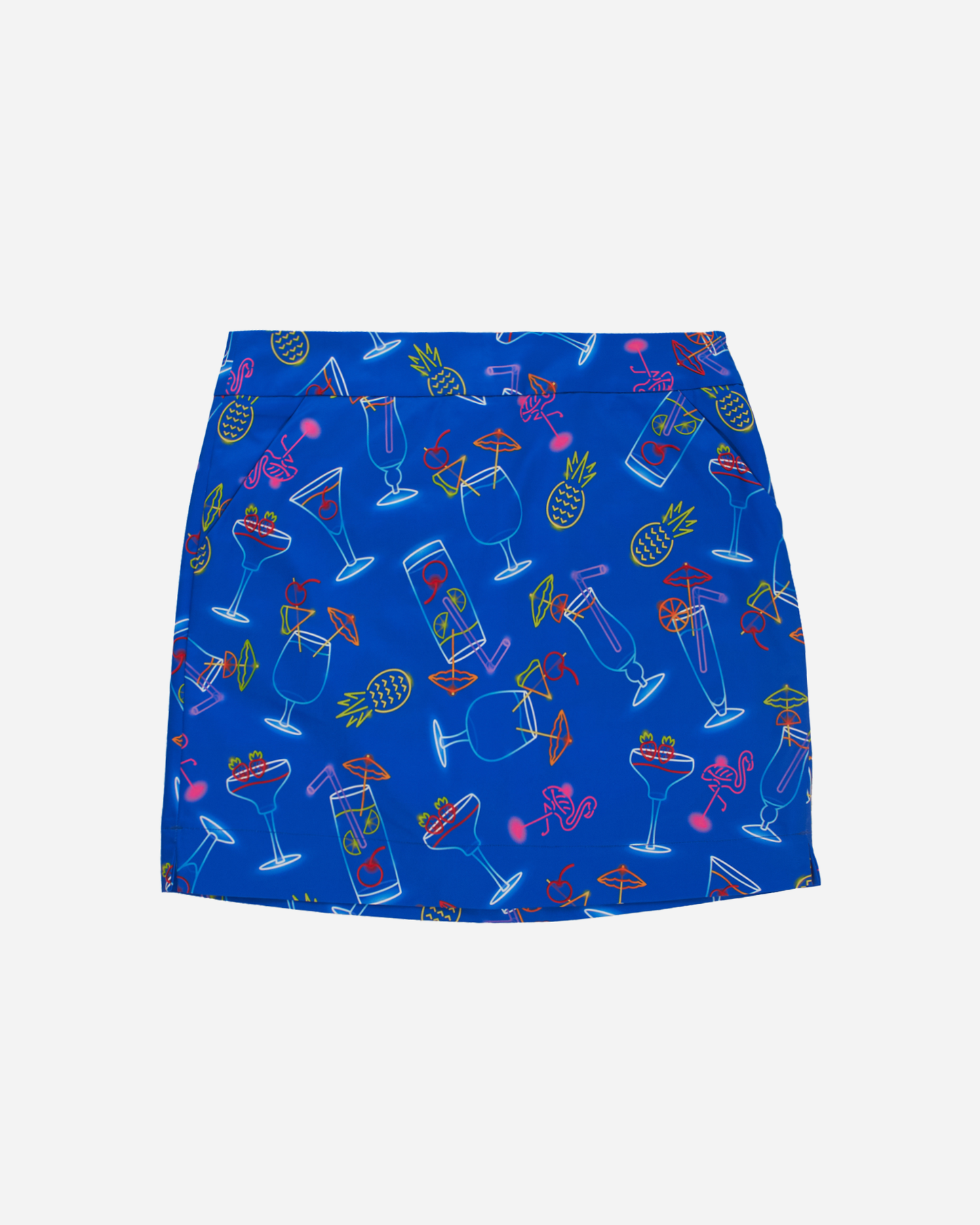 Classic Skort - Neon Cocktails Blue