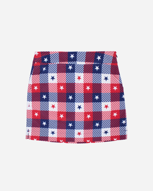 Classic Skort - Star Plaid