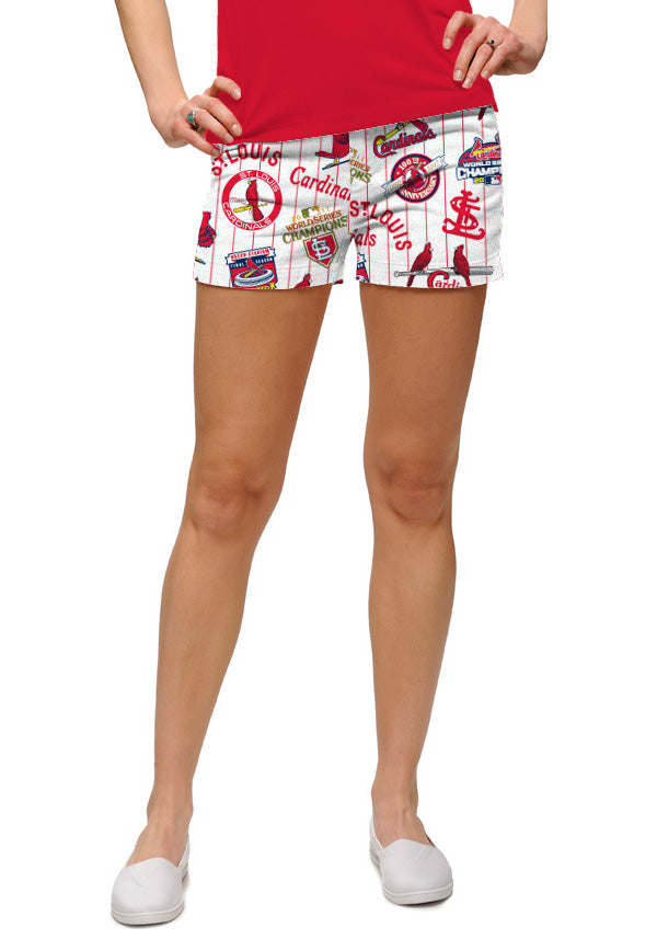 LOUDMOUTH GOLF NWT St. Louis Cardinals Baseball Shorts 4 Cooperstown MLB  Womens