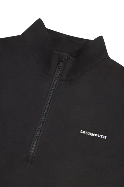 Quarter Zip Pullover - Black