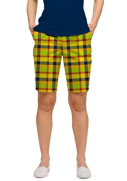 Plaid discount shorts womens